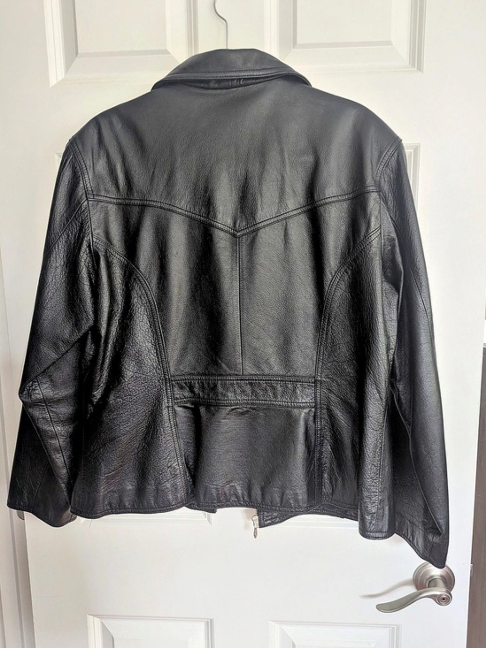 Maxima Wilson Leather Black Leather Jacket Size XL